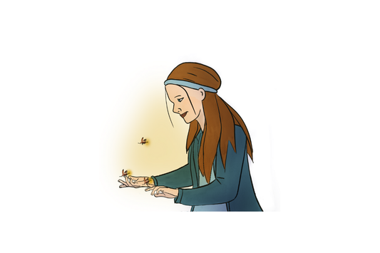 Molly and fireflies - Ineffable Illustrations