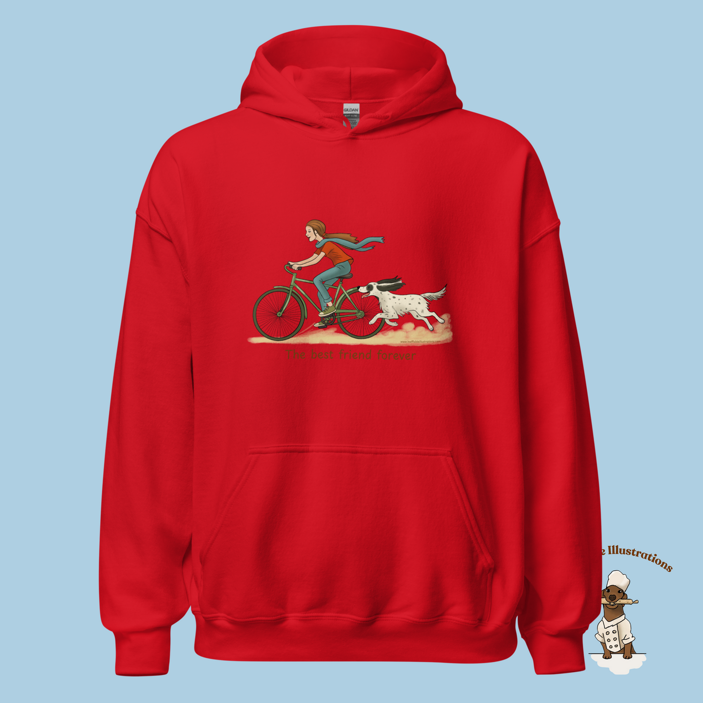 Personalized English Setter Hoodie - The Best Friend Forever | Custom Name Sweatshirt with Molly & Zagi