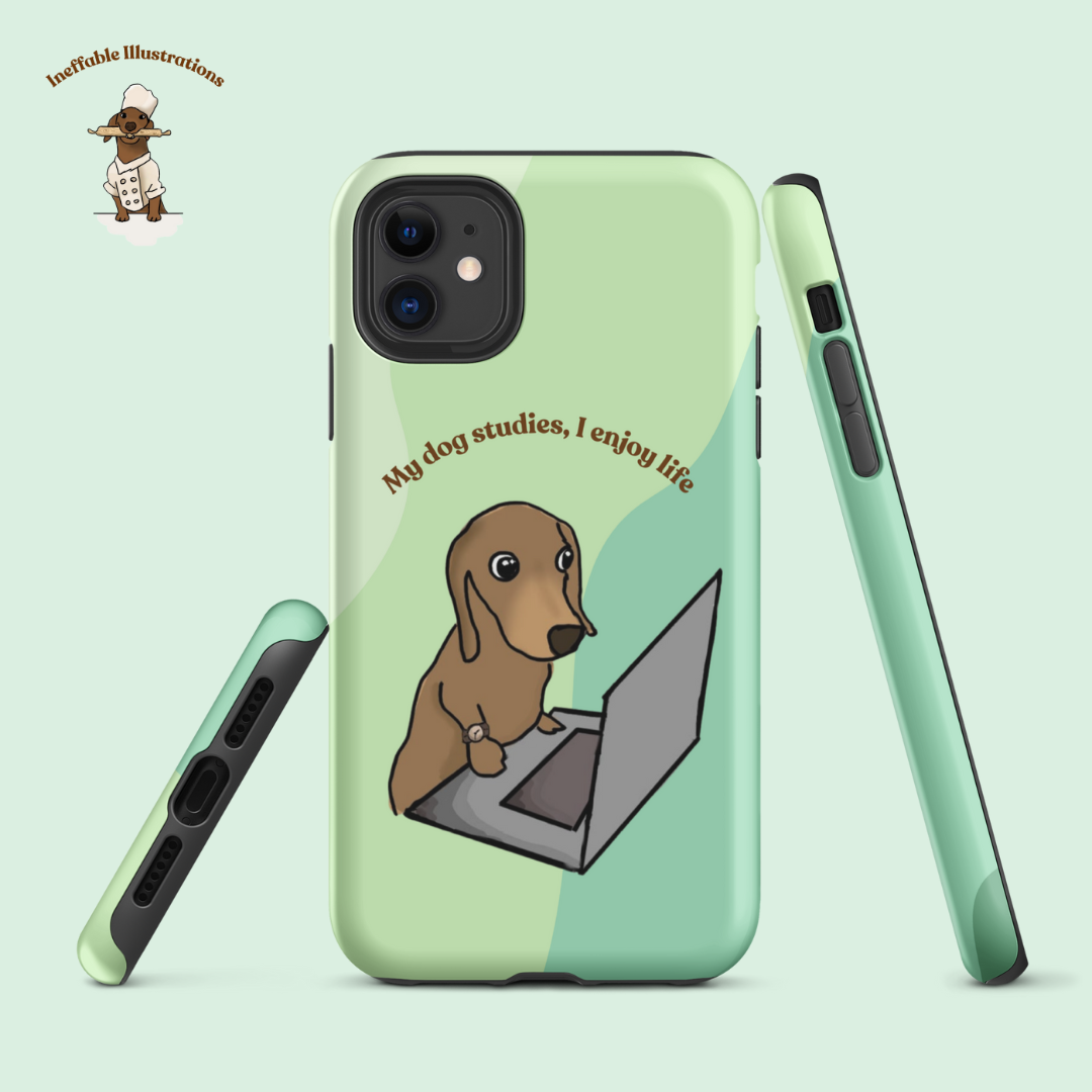 IPhone case. Cute Dachshund Phone Case for iPhone® for Style & Safety | Impact-Resistant Dual-Layer Protection