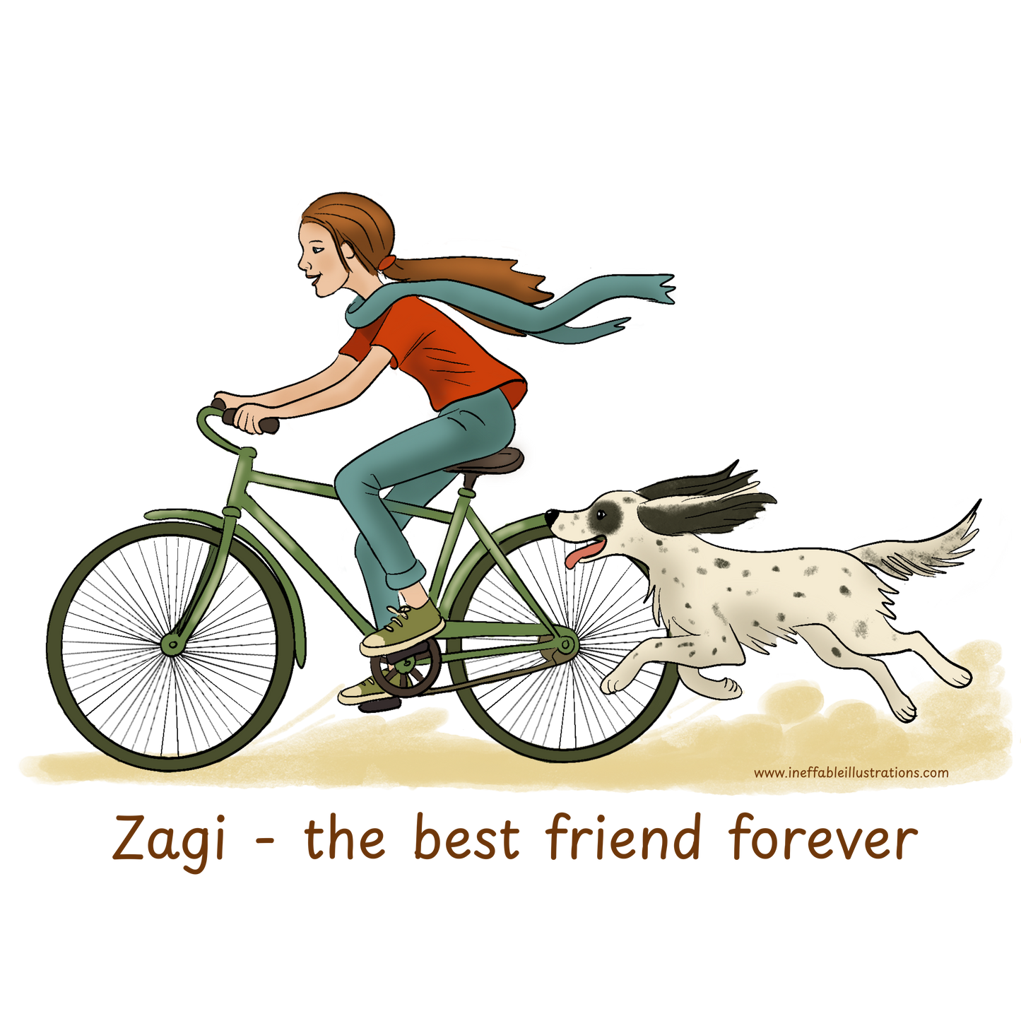 Personalized English Setter Hoodie - The Best Friend Forever | Custom Name Sweatshirt with Molly & Zagi