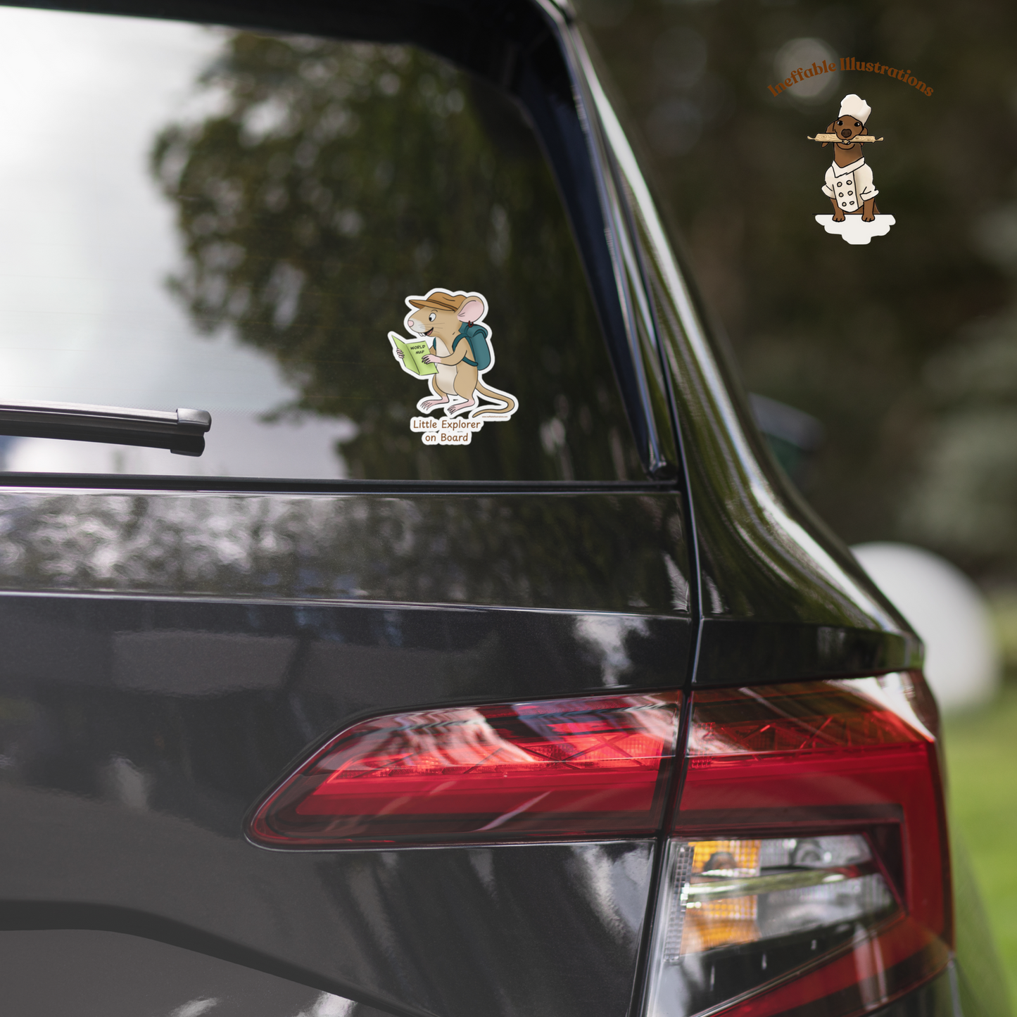 Car Sticker - Little Explorer on Board Mouse Traveler