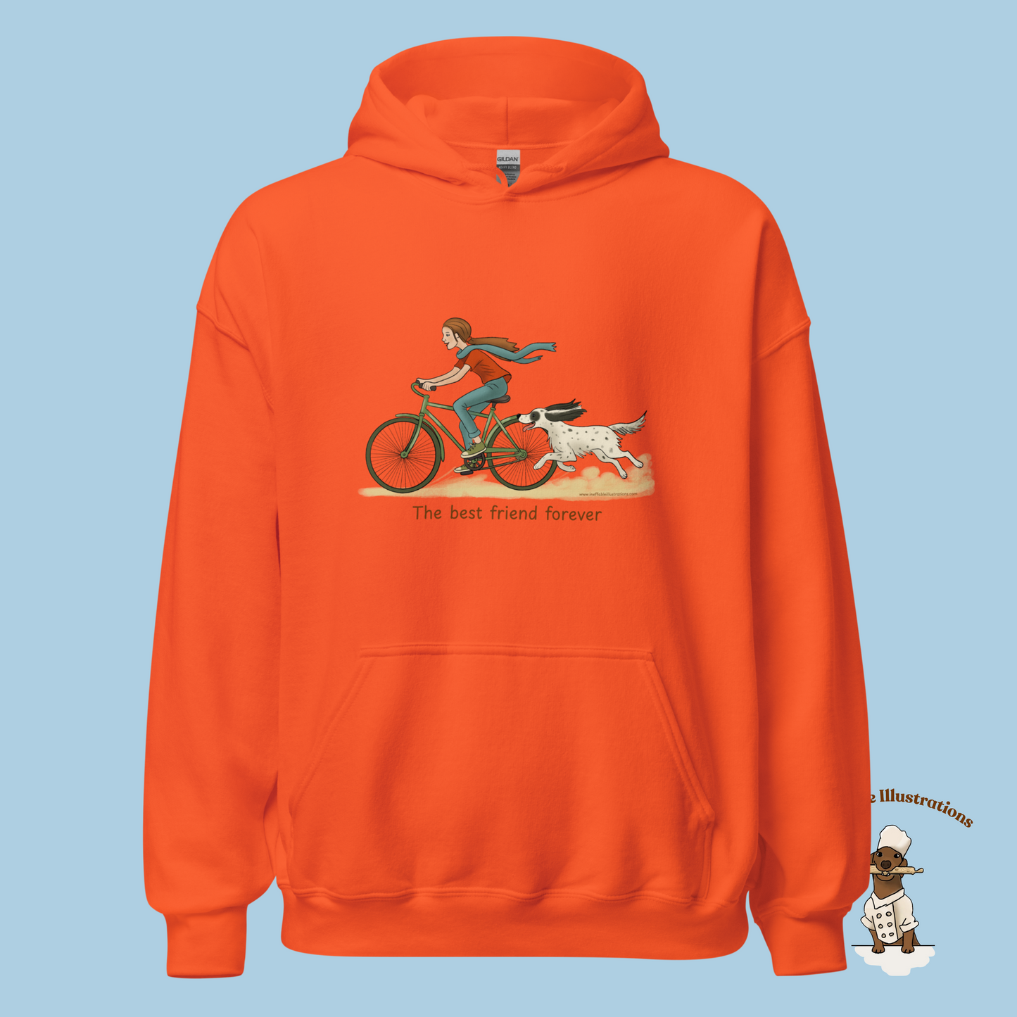 Personalized English Setter Hoodie - The Best Friend Forever | Custom Name Sweatshirt with Molly & Zagi