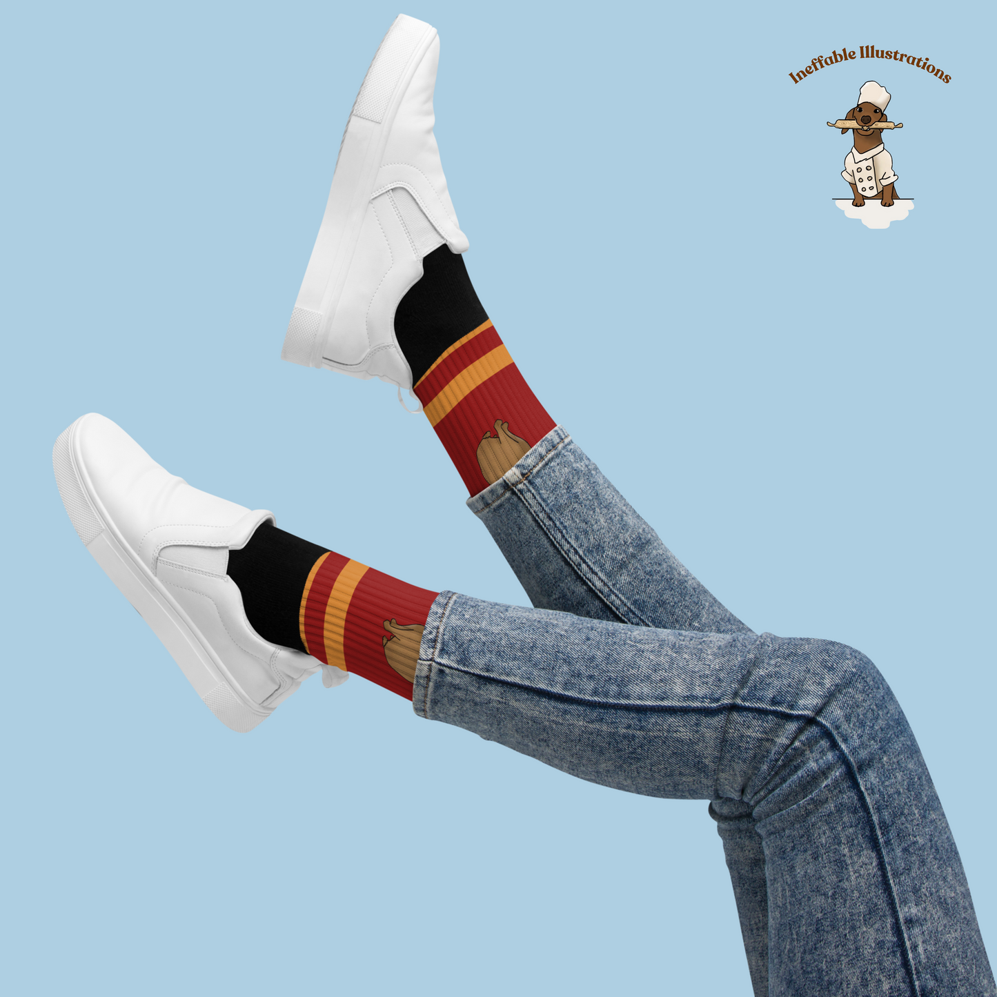 Capybara Socks with Capybara Jolly with Butterfly, Cute Animal Socks, Cozy Gift for Animal Lovers, Fun Capybara Apparel, Unisex Socks - Ineffable Illustrations