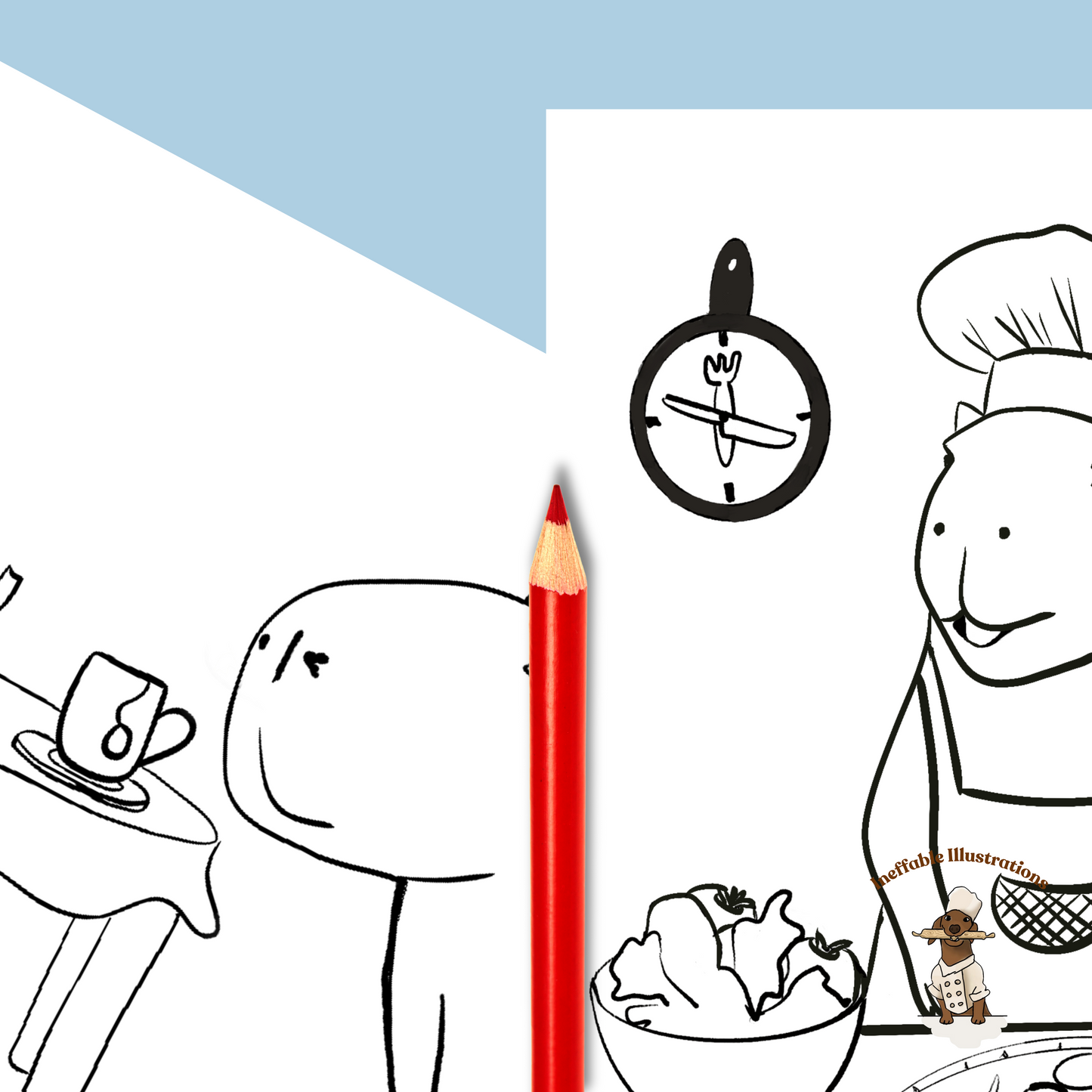 Capybara Coloring Pages Bundle: Printable Animal Coloring Sheets for Kids and Adults, Relaxing Pet Art Therapy Gift