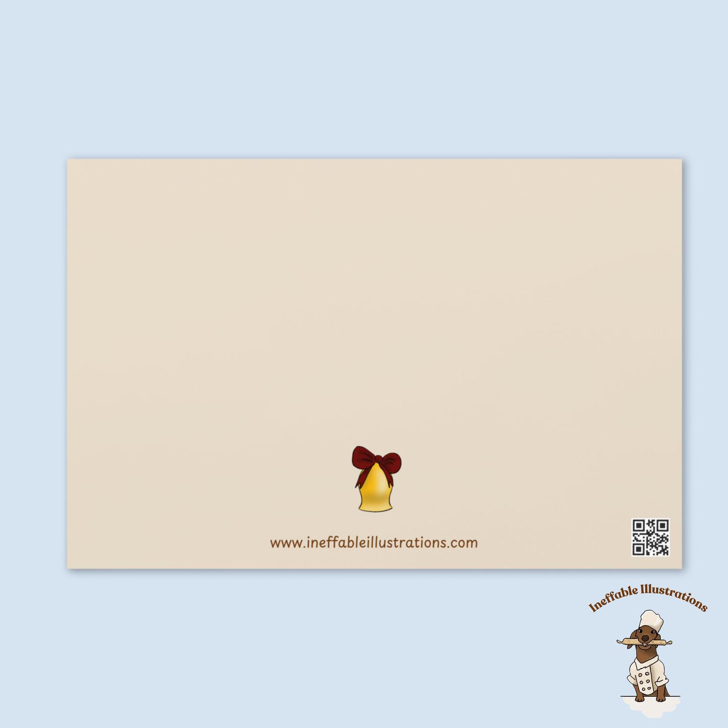 Personalizable Oliver Dachshund Christmas Greeting Card - Custom Name
