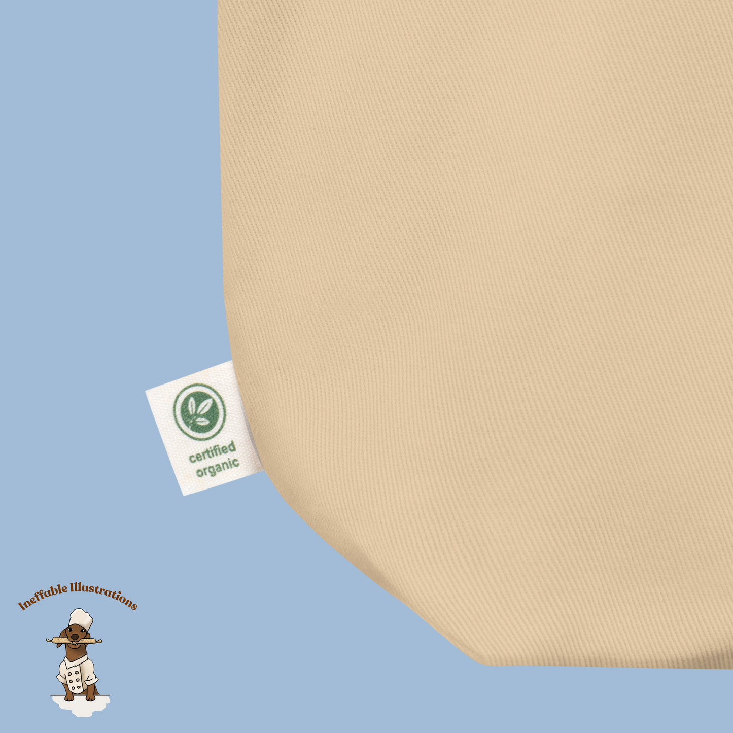 Eco Tote Bag with Cute Dog Paw Design High Four - Perfect for Dachshund Lovers & Pet Owners, Reusable Shopping Bag for Dog Moms - Ineffable Illustrations