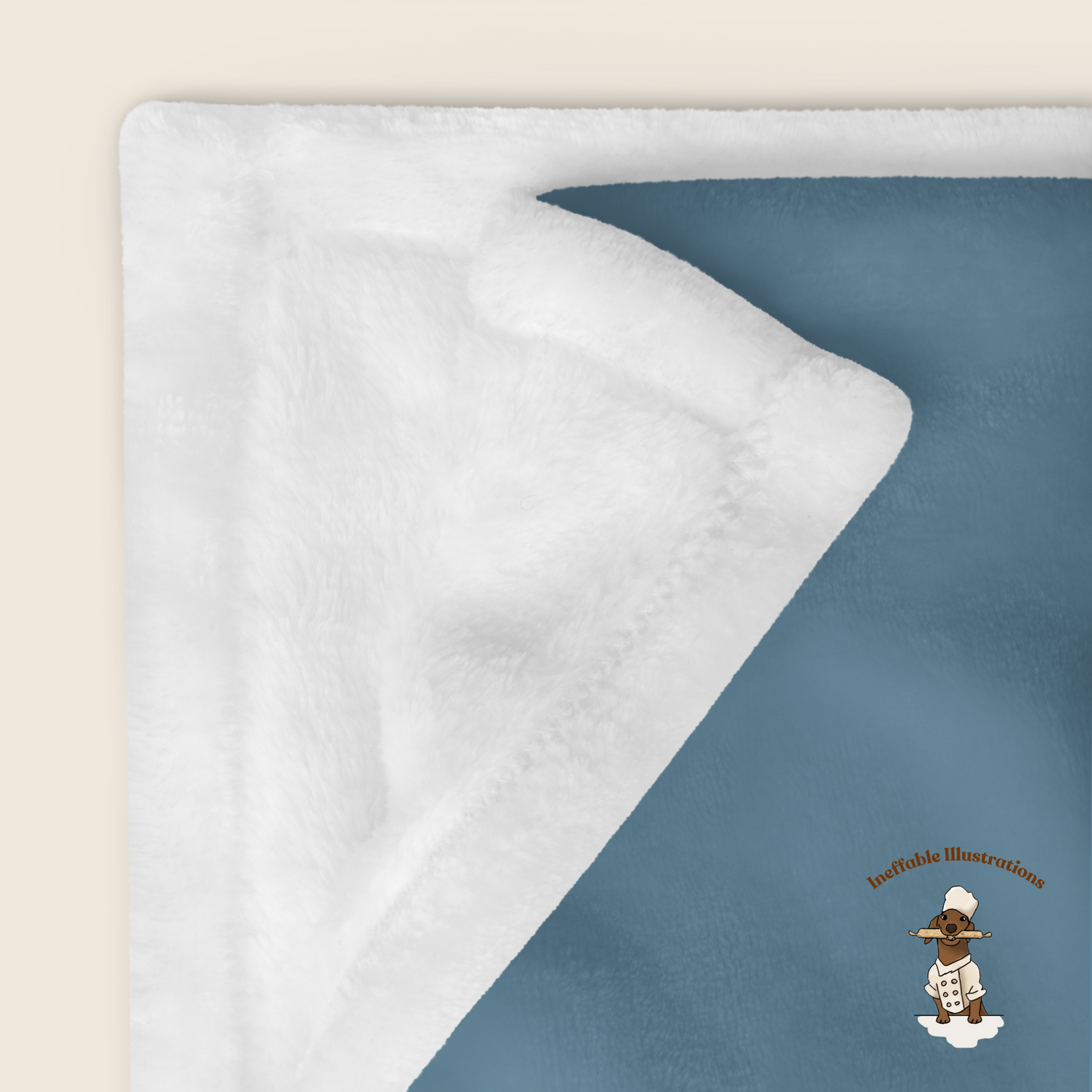 Throw Blanket with Cute Mouse Pedro Reading Book, Cozy Plush Blanket, Kid's Room Decor, Gift for Book Lovers & Mouse Fans - Ineffable Illustrations