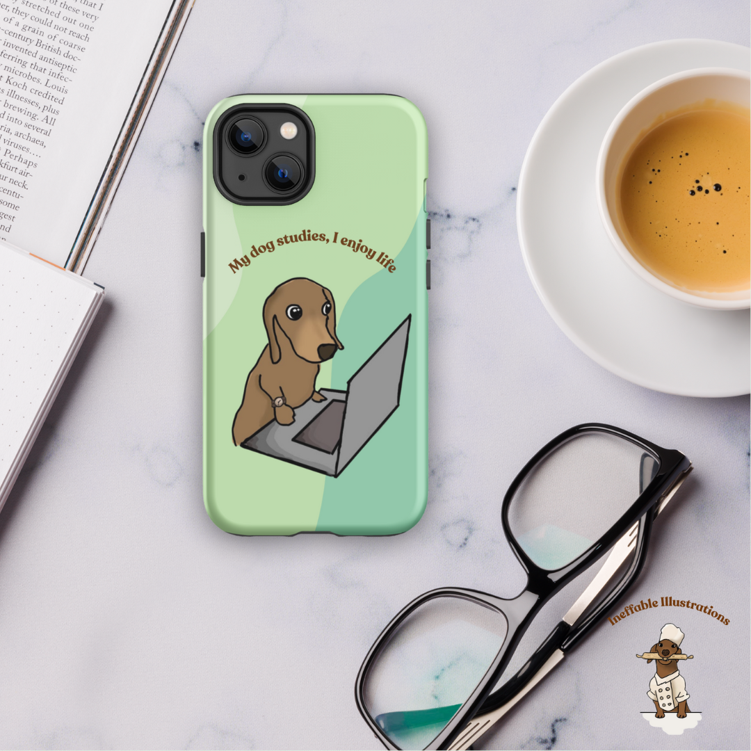 IPhone case. Cute Dachshund Phone Case for iPhone® for Style & Safety | Impact-Resistant Dual-Layer Protection - Ineffable Illustrations