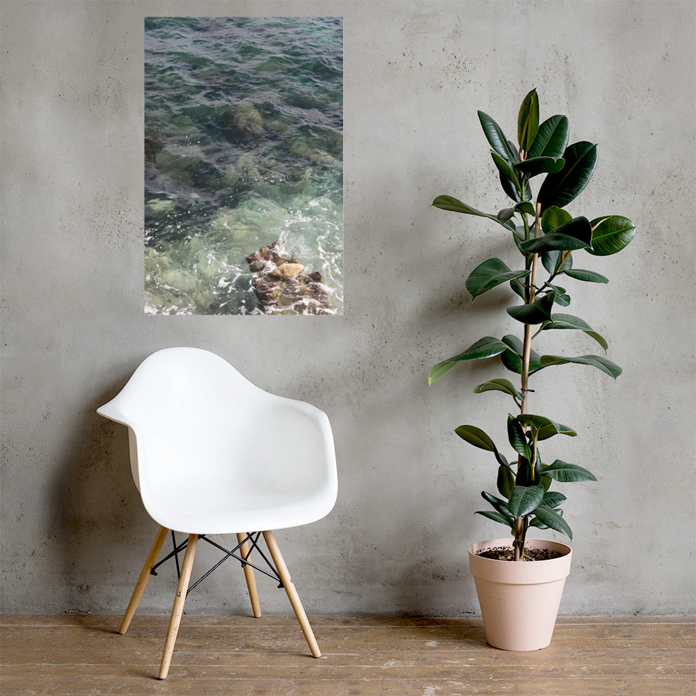 Mediterranean Sea Waters Photo Print | Stunning Ocean Wall Art | Beach Photography | Coastal Decor | Nautical Print for Home & Office - Ineffable Illustrations