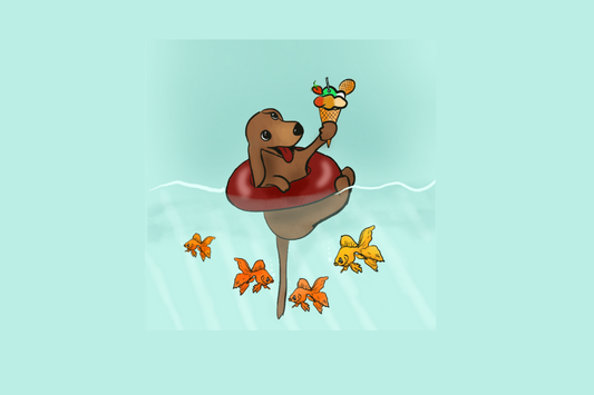 Oliver enjoying summer - Ineffable Illustrations