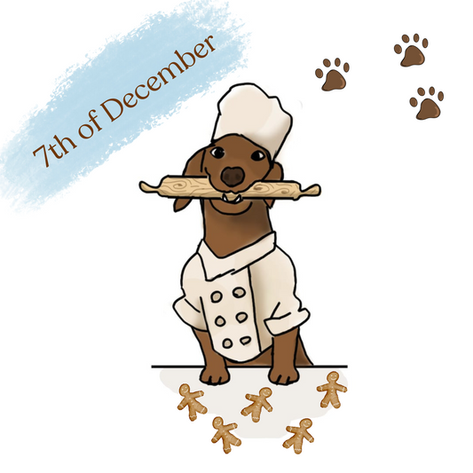 Oliver baking biscuits too - Ineffable Illustrations