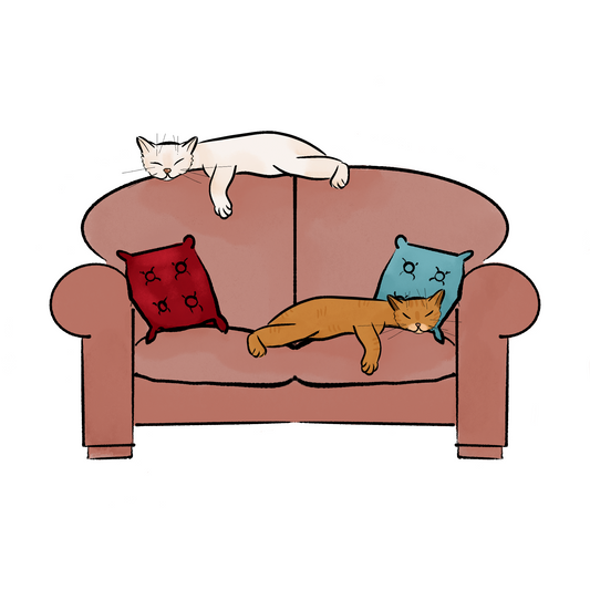 Simple life of our cats - Ineffable Illustrations