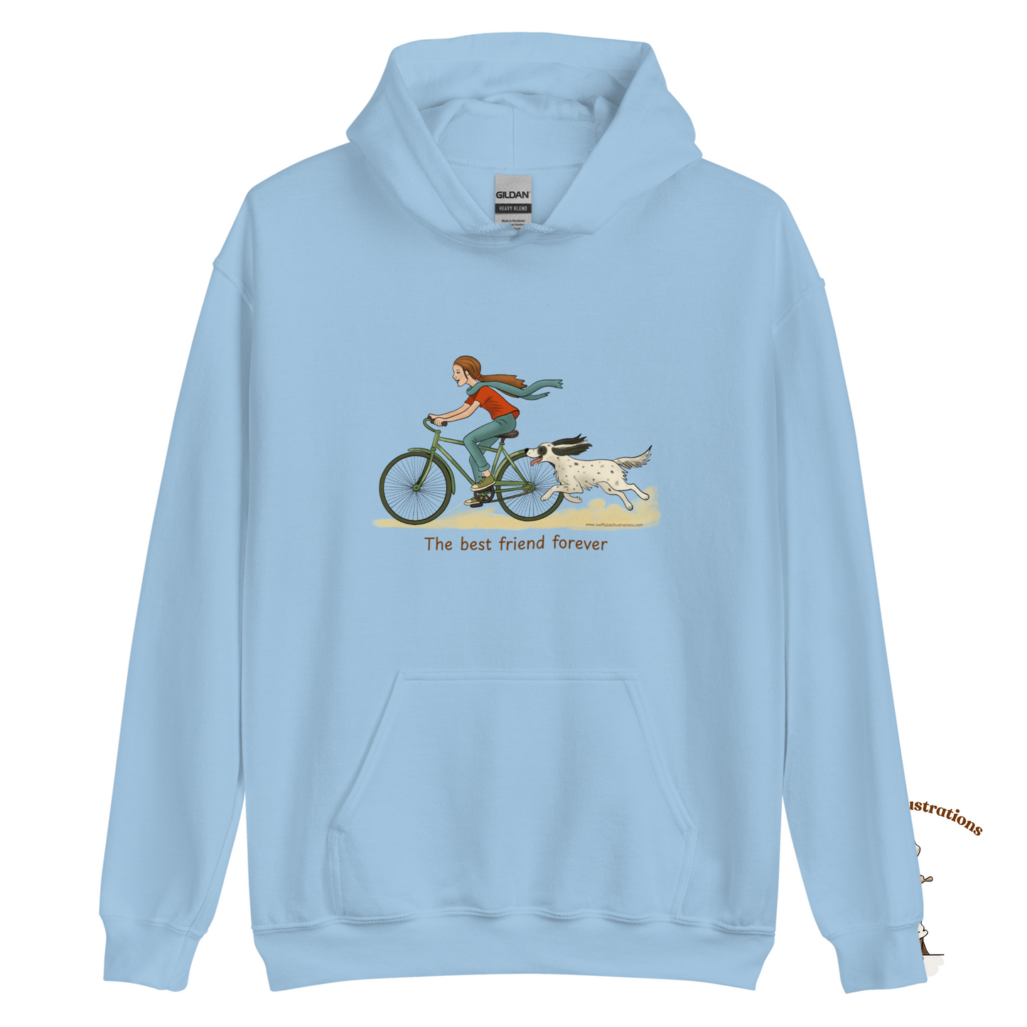 Personalized English Setter Hoodie - The Best Friend Forever | Custom Name Sweatshirt with Molly & Zagi