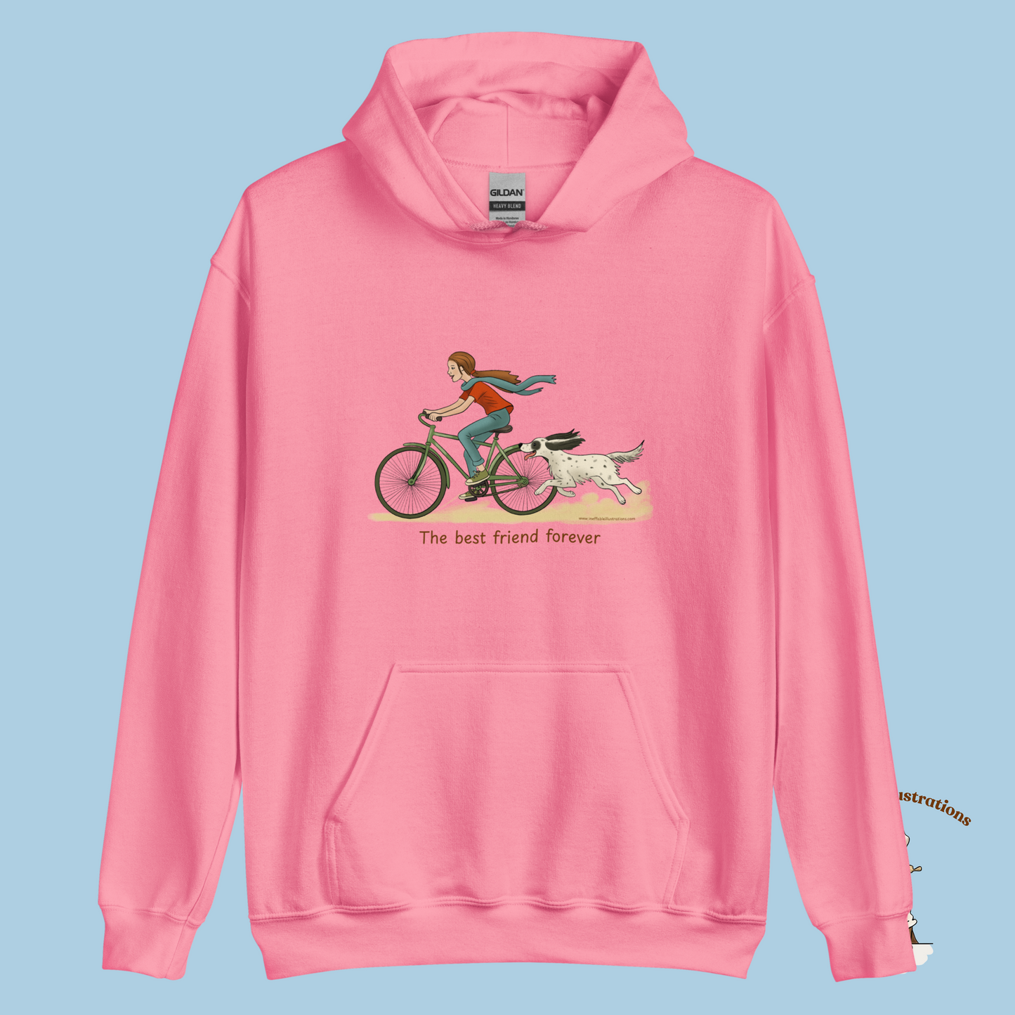 Personalized English Setter Hoodie - The Best Friend Forever | Custom Name Sweatshirt with Molly & Zagi