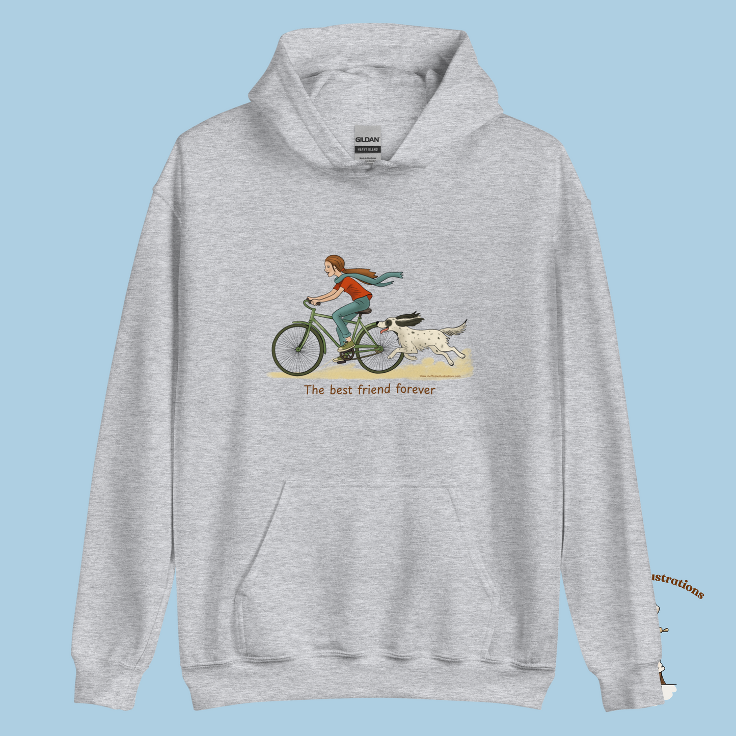 Personalized English Setter Hoodie - The Best Friend Forever | Custom Name Sweatshirt with Molly & Zagi