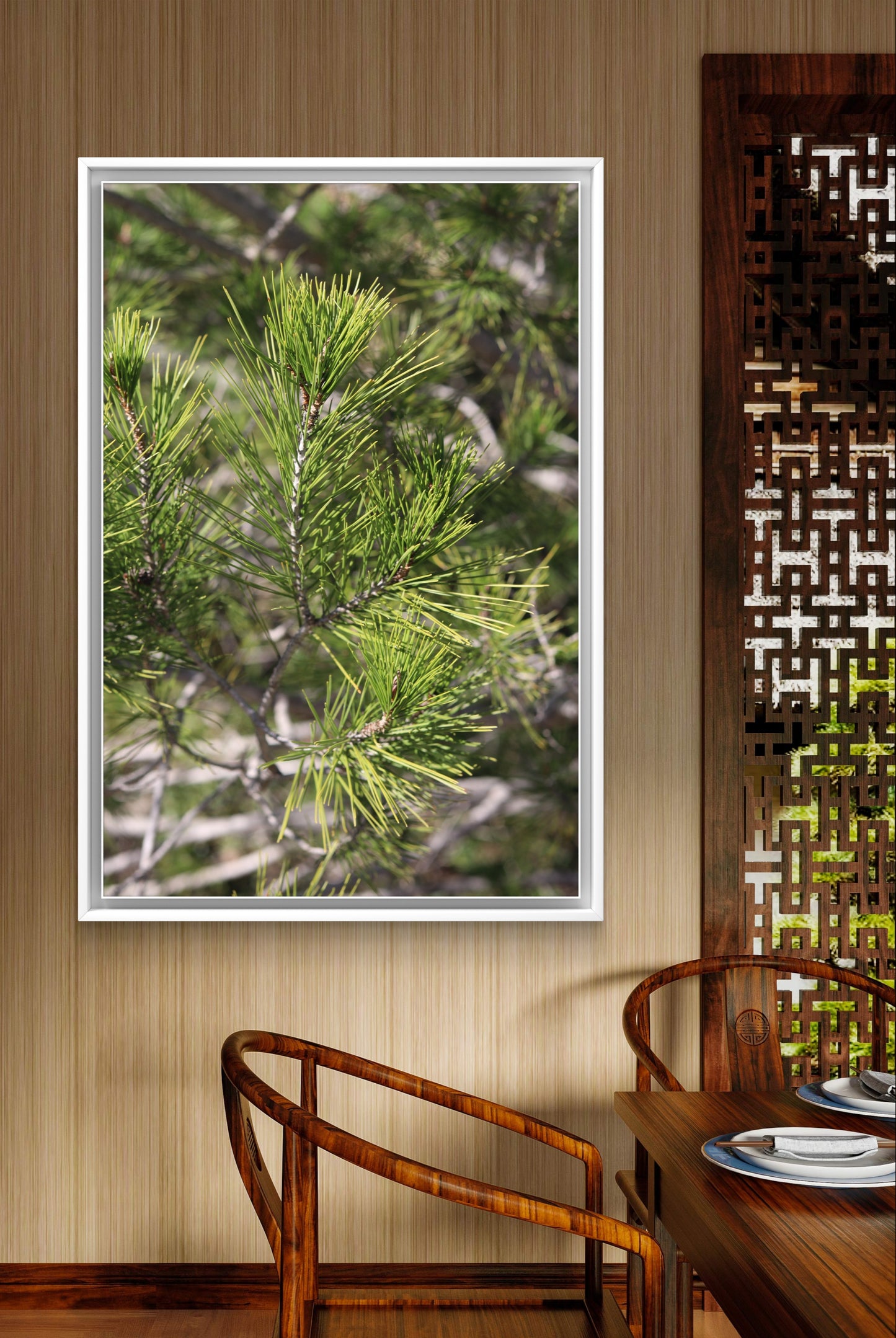 Pine Branch Photo Print. Sunny Day Art Decor, Nature Wall Art, Botanical Print, Fine Art Photography, Home Decor Gift