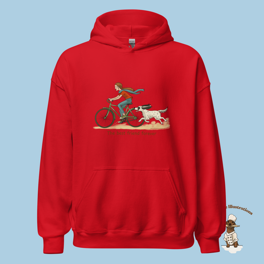 Personalized English Setter Hoodie - The Best Friend Forever | Custom Name Sweatshirt with Molly & Zagi