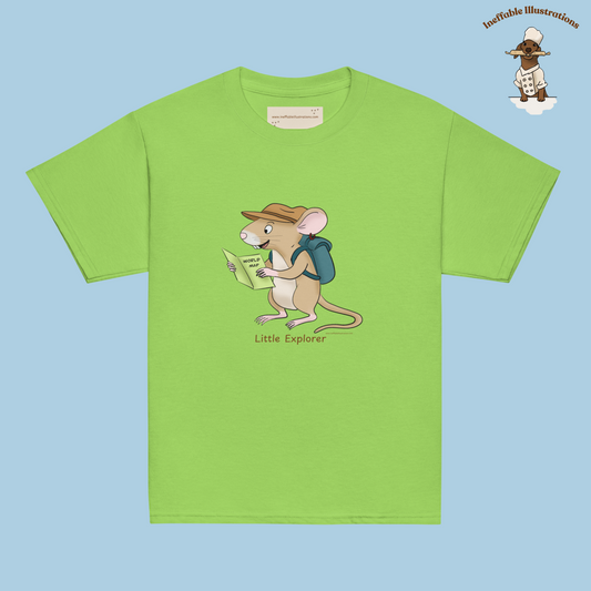 Youth Classic Tee - Little Explorer Mouse Traveler