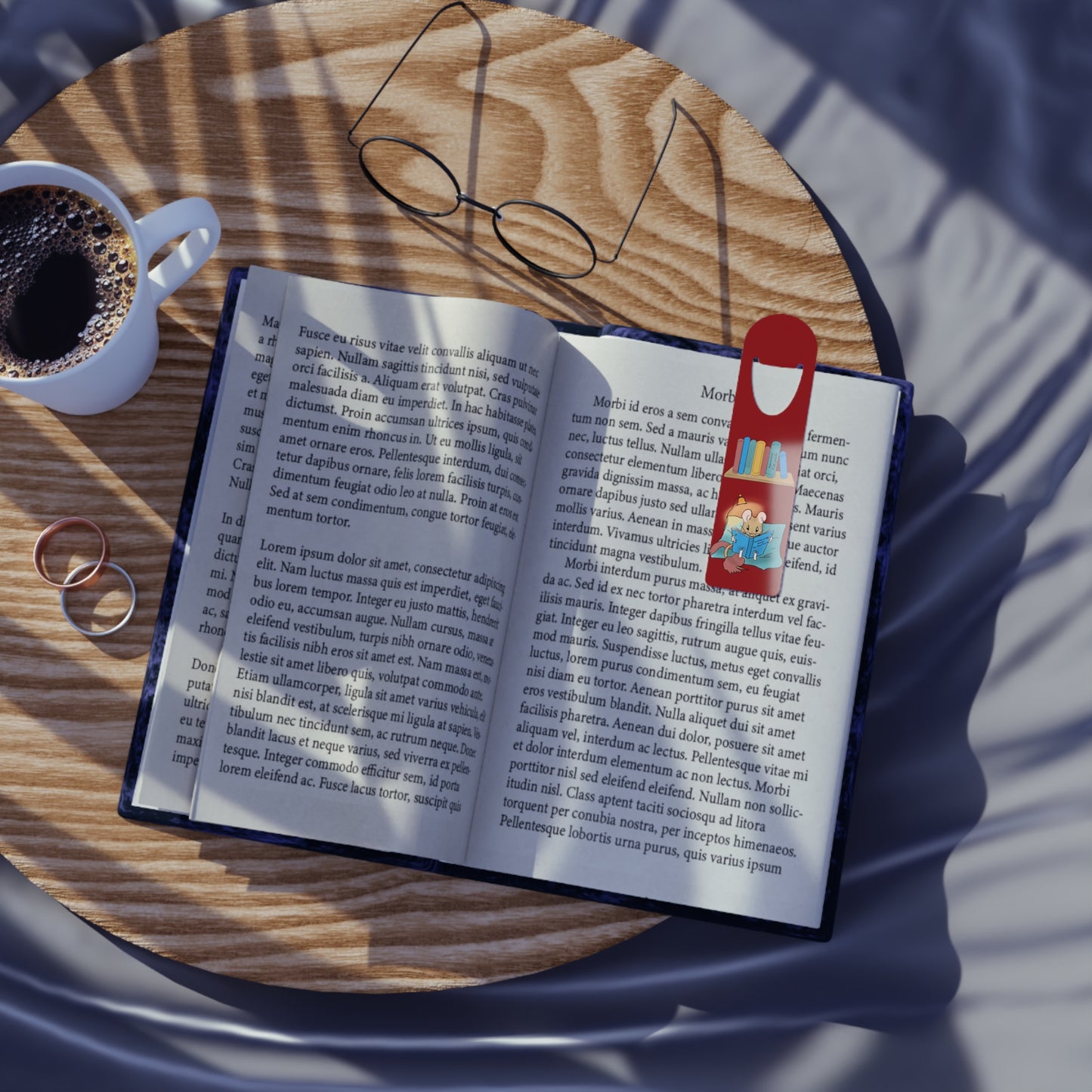 Whimsical Bookworm Bookmark - Cute Mouse Pedro Reading His Book - Unique Literary Gift for Readers