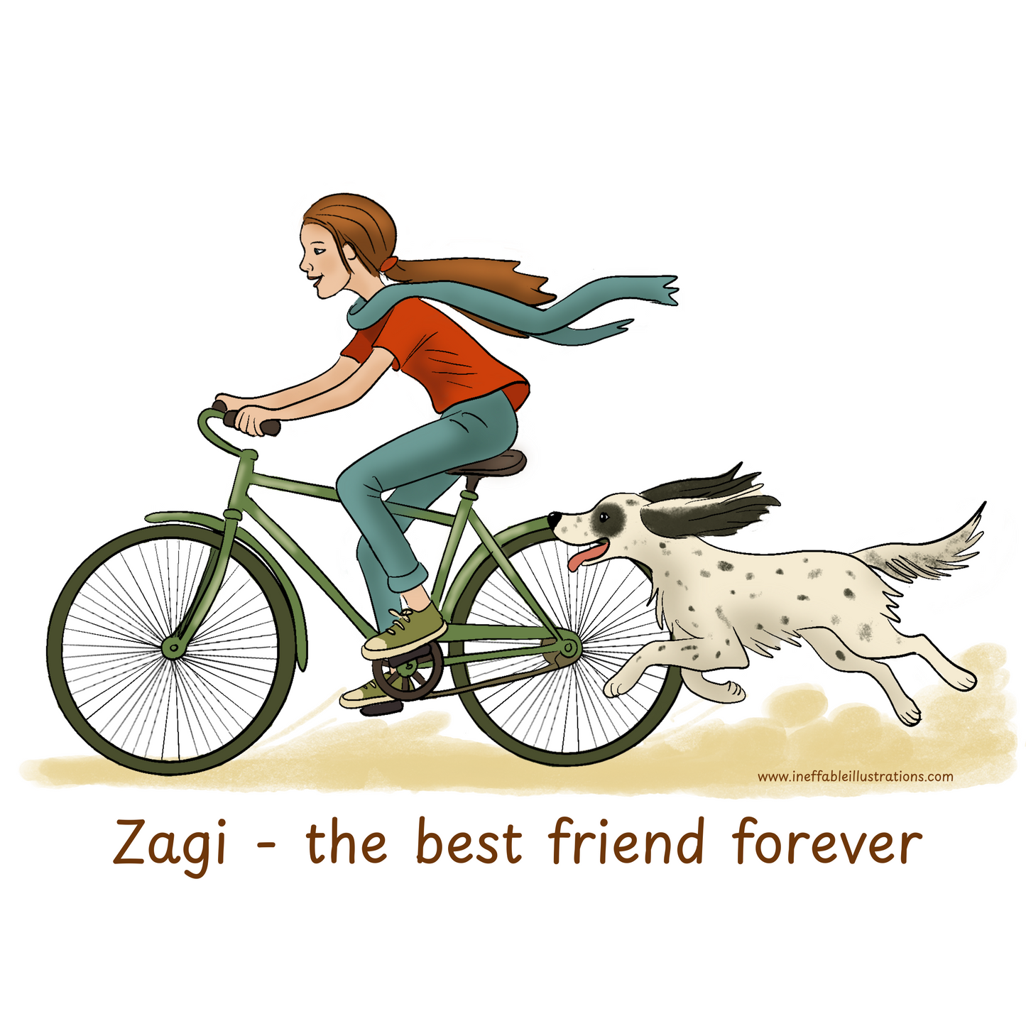Personalized English Setter T-Shirt - The Best Friend Forever | Custom Name Tee with Molly & Zagi