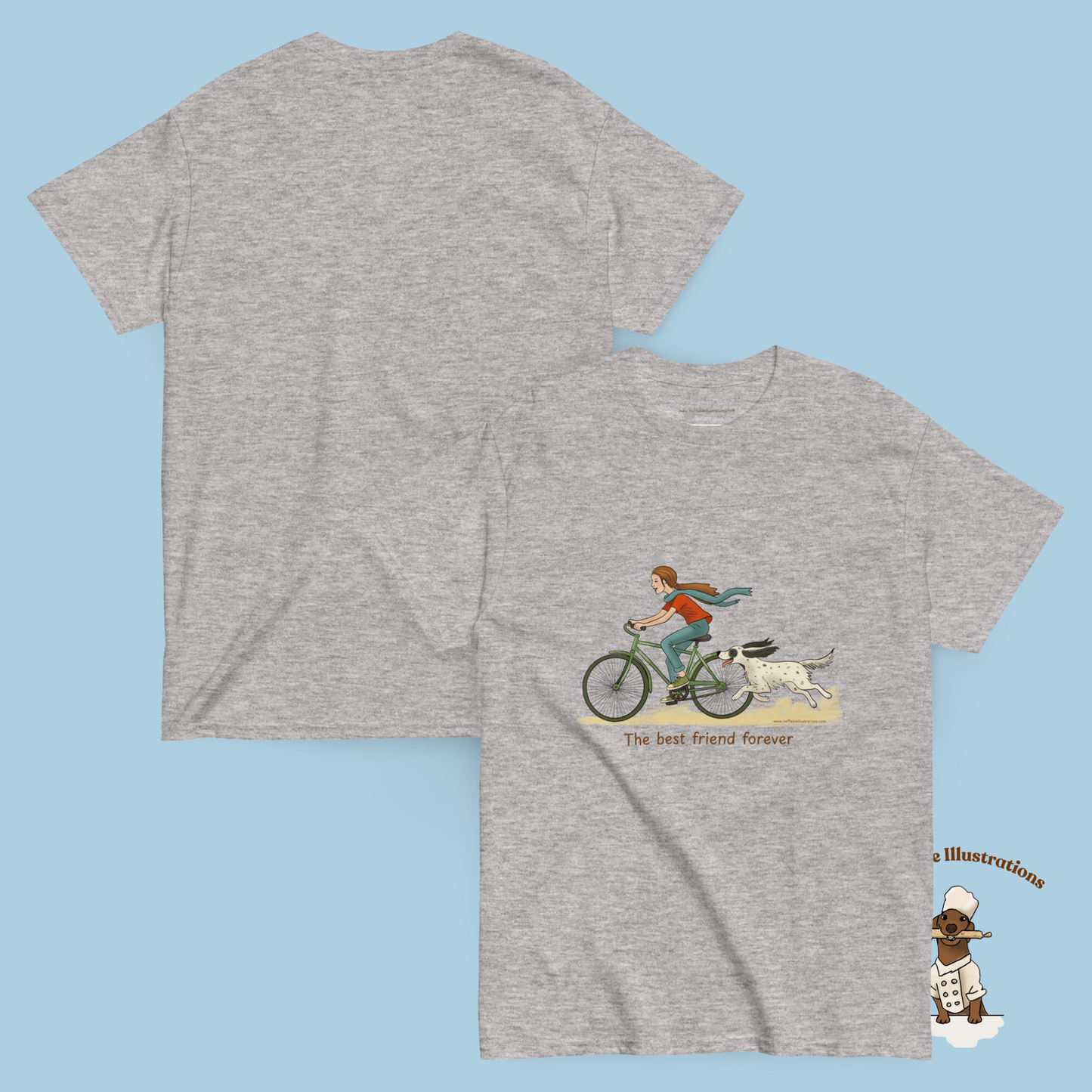 Personalized English Setter T-Shirt - The Best Friend Forever | Custom Name Tee with Molly & Zagi