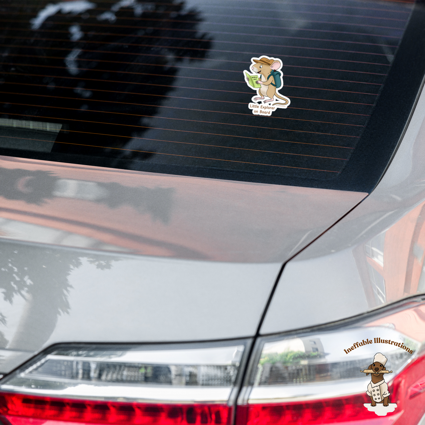 Car Sticker - Little Explorer on Board Mouse Traveler