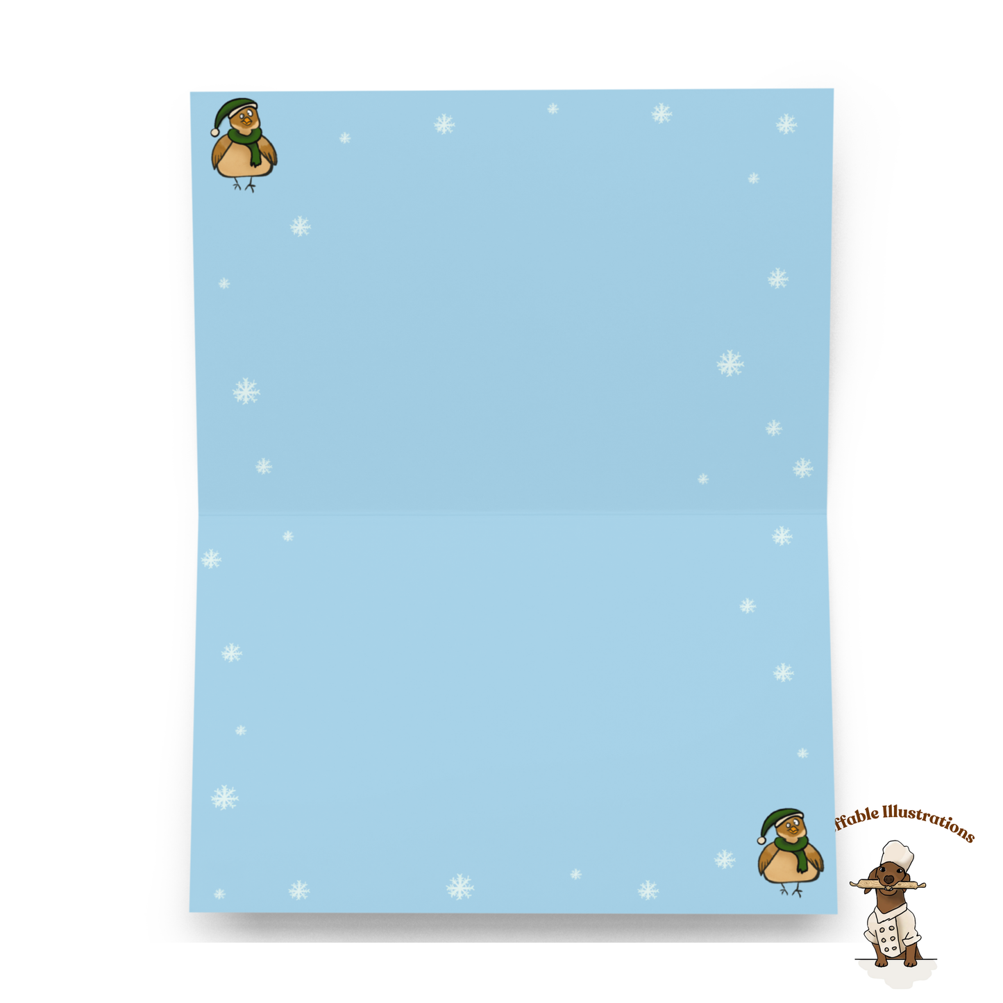 Personalized Anti-Stress Cat Christmas Card - Custom Name Calming Holiday Card