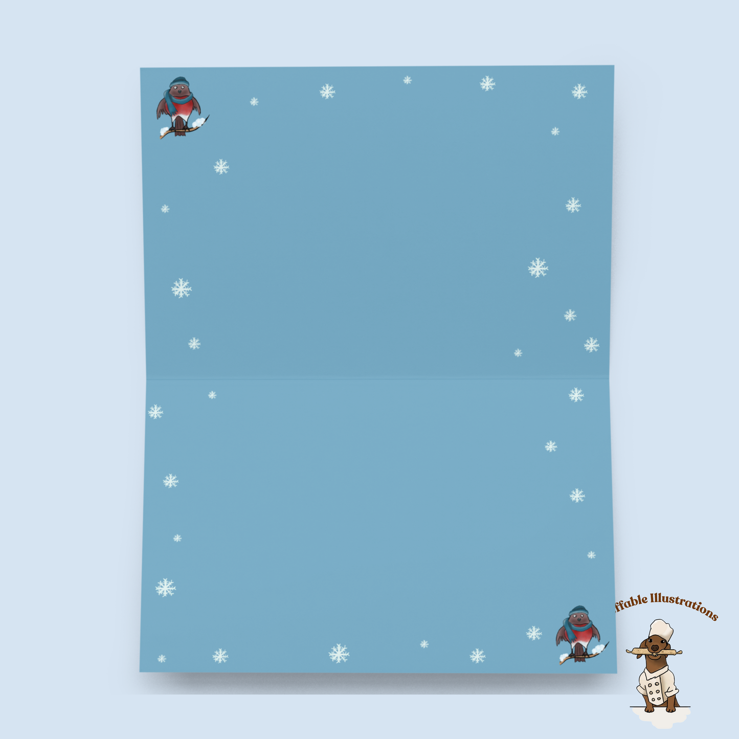 Personalized Christmas Greeting Card with Jolly the Capybara