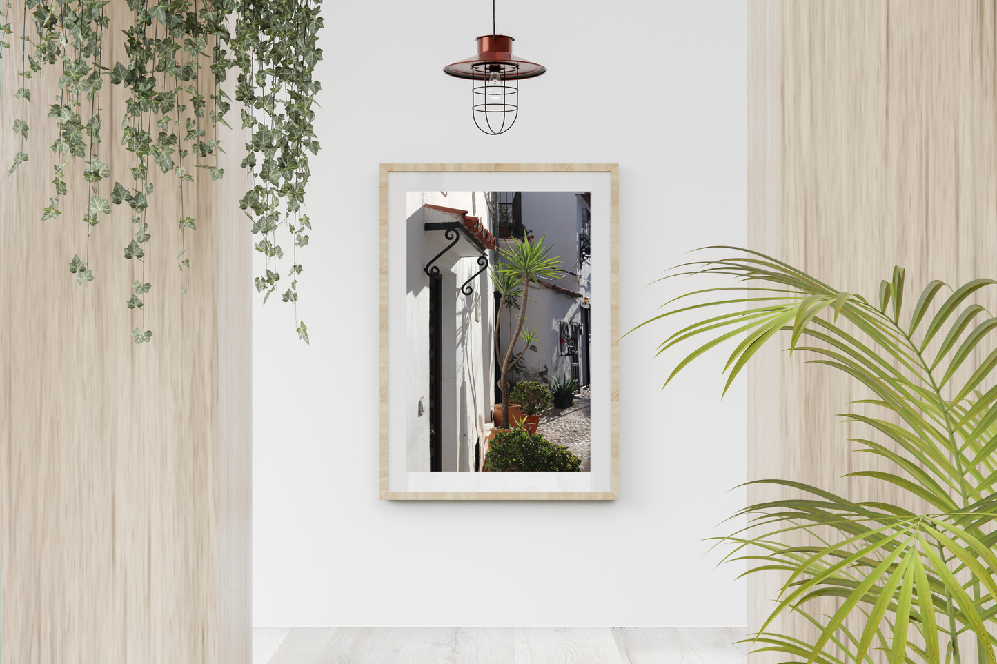 Mediterranean Sunny Town Photo Print | Charming Spanish Village Artwork for Home Decor & Wall Art