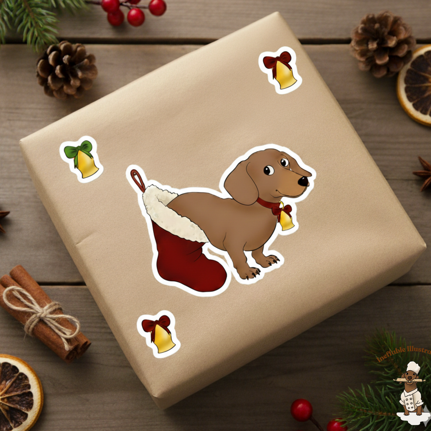 Personalized Dachshund Christmas Gift Set - Oliver Bundle