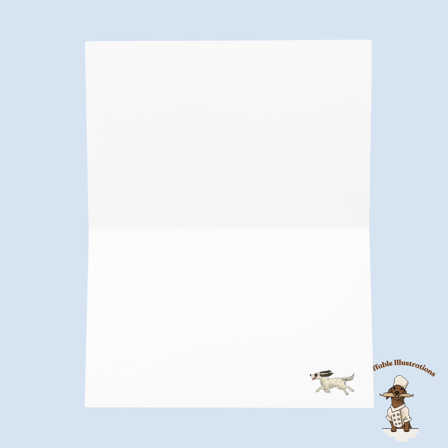 Personalized Happy Birthday Card - English Setter & Girl Adventure | Custom Name Birthday Greeting Card