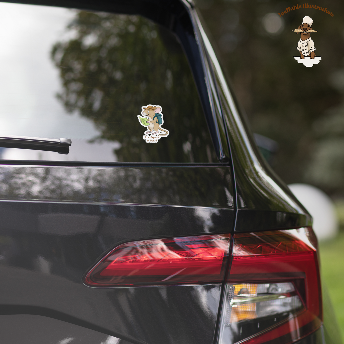 Car Sticker - Little Explorer on Board Mouse Traveler