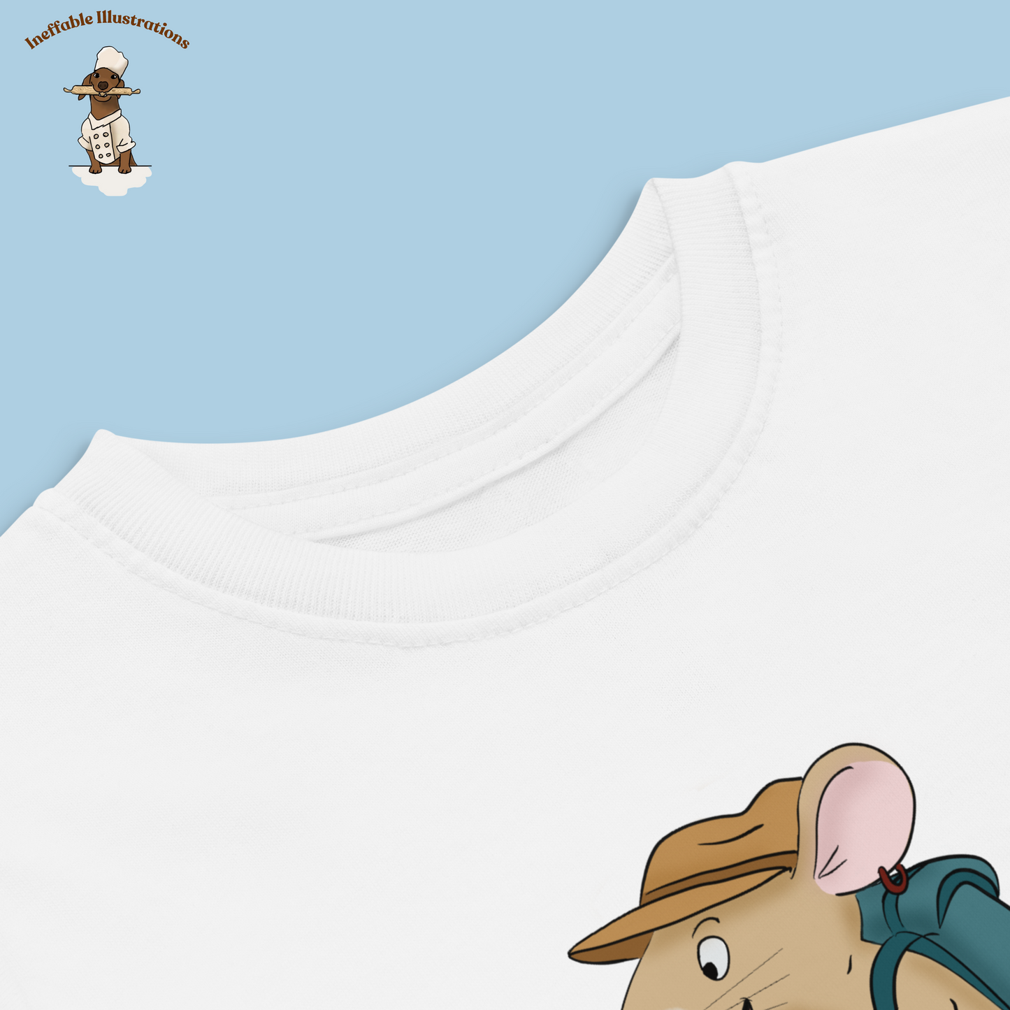 Toddler Jersey T-Shirt - Little Explorer Mouse Traveler