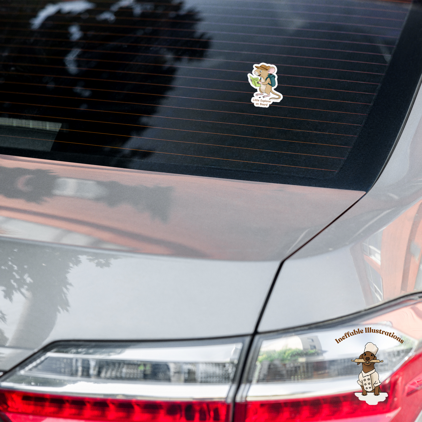 Car Sticker - Little Explorer on Board Mouse Traveler
