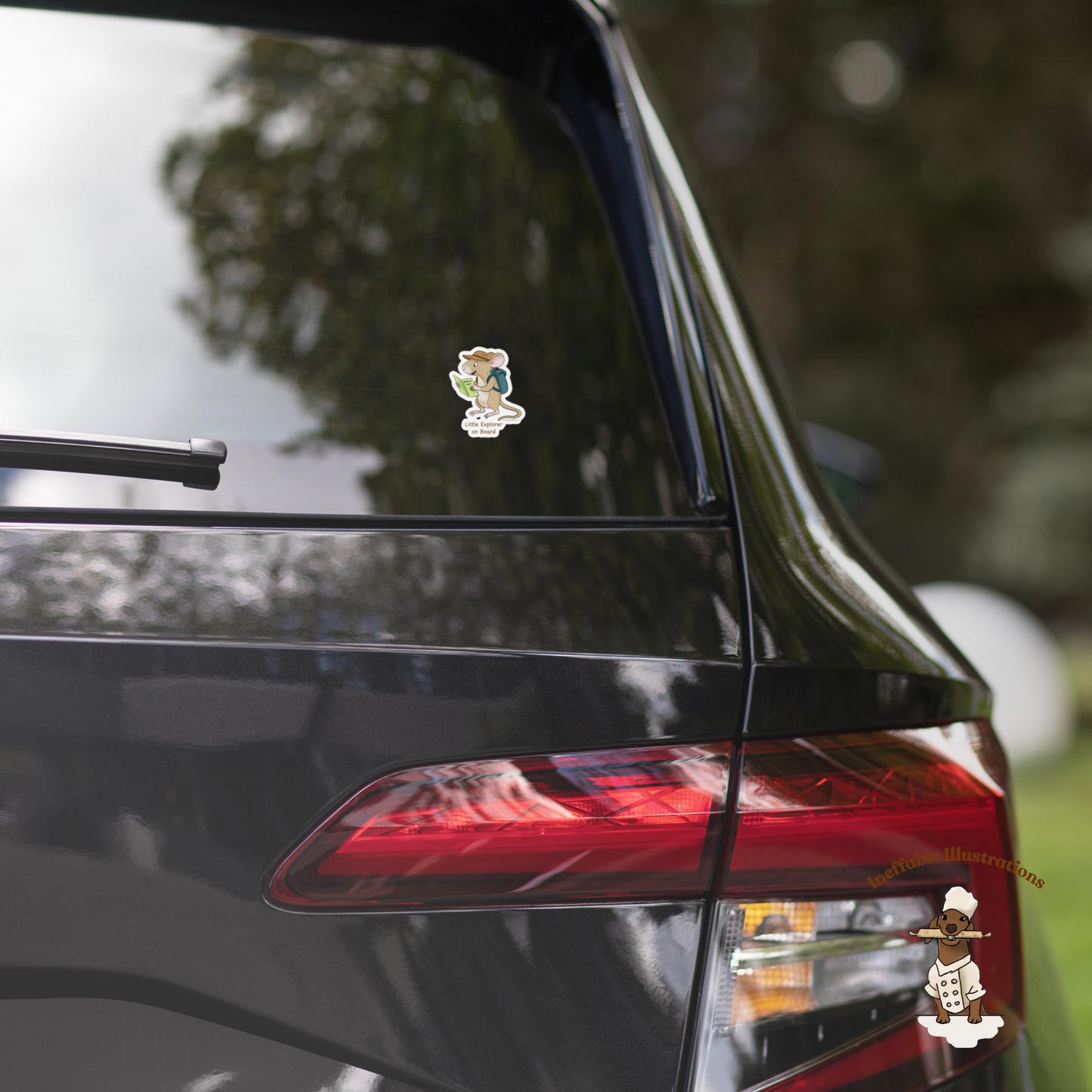 Car Sticker - Little Explorer on Board Mouse Traveler