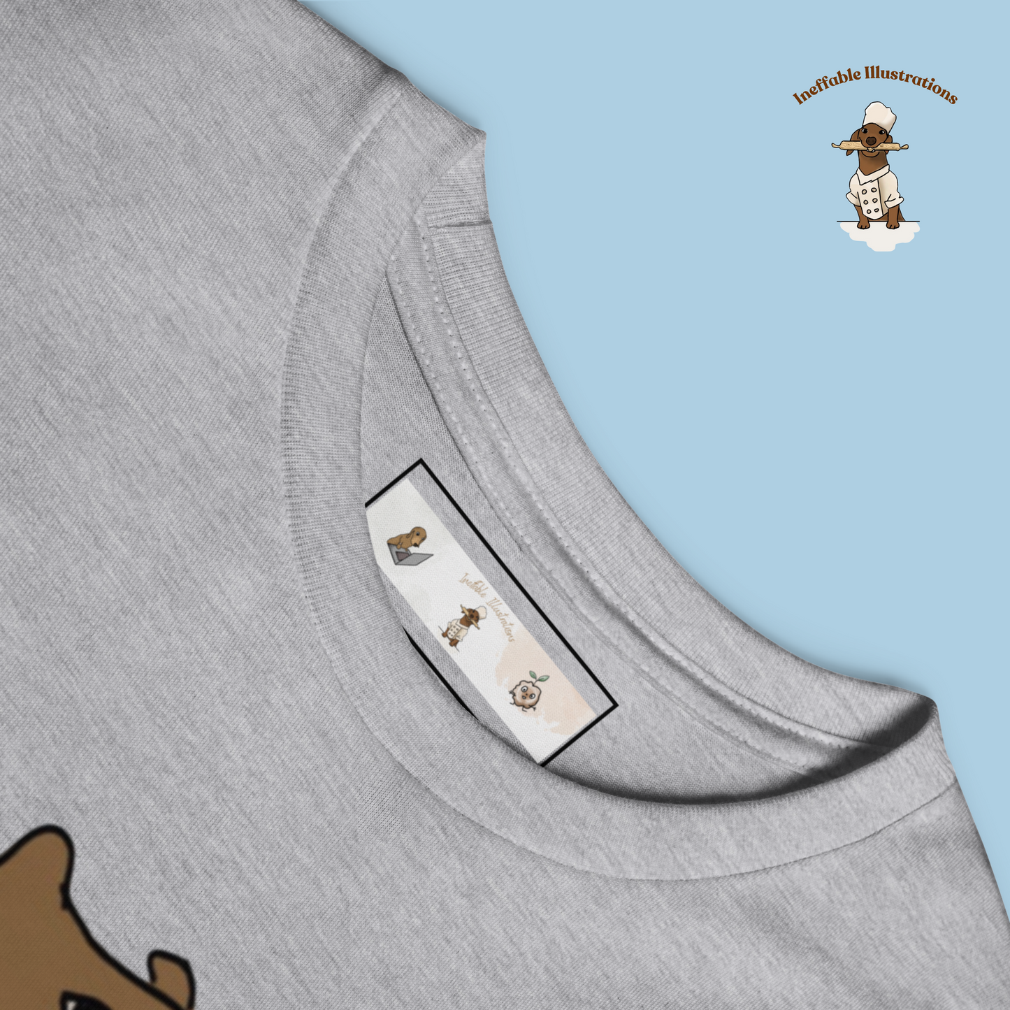 Kid Shirt. Cute Youth Long Sleeve Capybara Jolly Shirt, Handcrafted Design by Teen, Soft Airlume Cotton